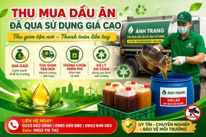 thu mua dầu ăn đã qua sử dụng